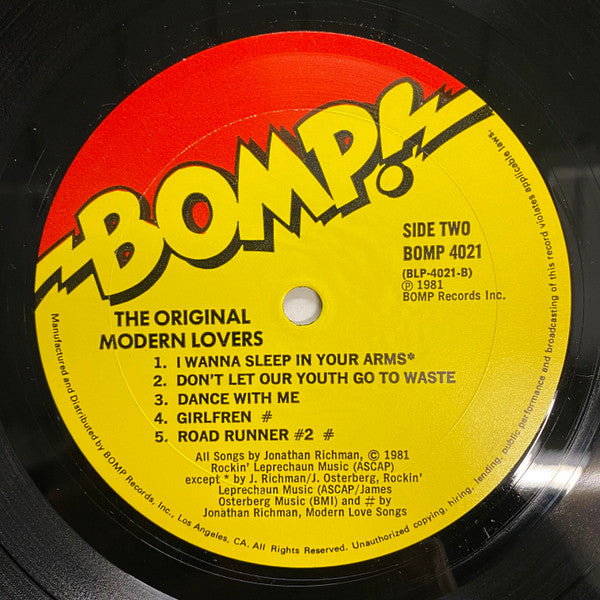 Modern Lovers, The : The Original Modern Lovers (LP,Album)