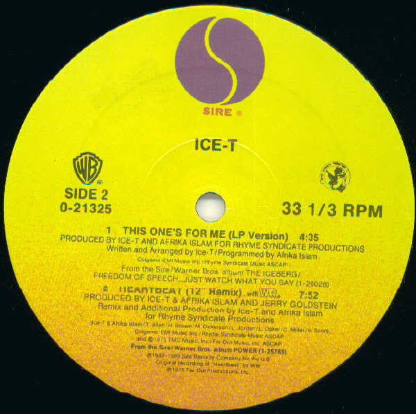 Ice-T : Lethal Weapon (12",Maxi-Single,33 ⅓ RPM)