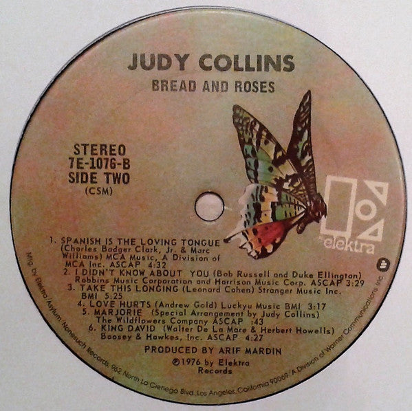 Judy Collins : Bread & Roses (LP)
