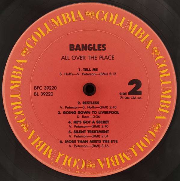 Bangles : All Over The Place (LP,Album)