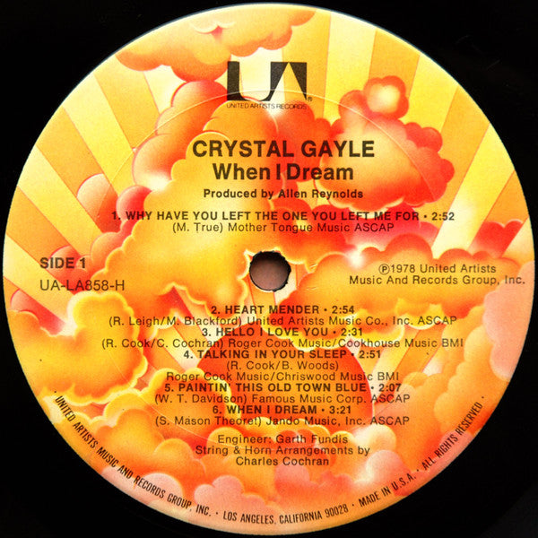 Crystal Gayle : When I Dream (LP,Album)