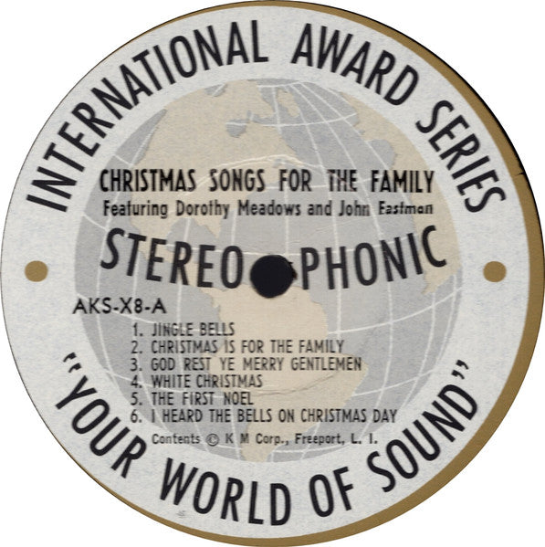 Dorothy Meadows And John Eastman : Christmas Songs For The Family (LP,Stereo)