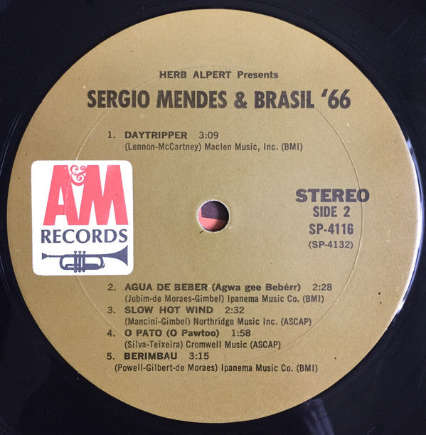 Sérgio Mendes & Brasil '66 : Herb Alpert Presents Sergio Mendes & Brasil '66 (LP,Album,Stereo)
