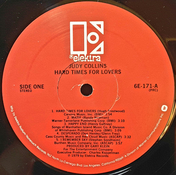 Judy Collins : Hard Times For Lovers (LP,Album)