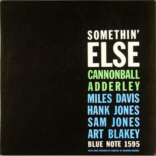Cannonball Adderley : Somethin' Else (LP,Album,Mono)