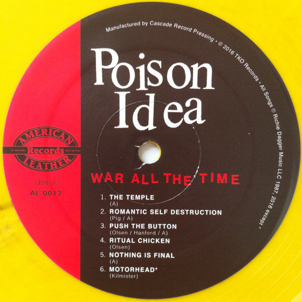 Poison Idea : War All The Time (LP,Album,Limited Edition,Reissue,Remastered)