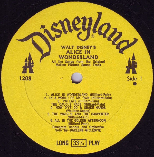 Camarata Chorus And Orchestra : Alice In Wonderland (LP,Album,Reissue)