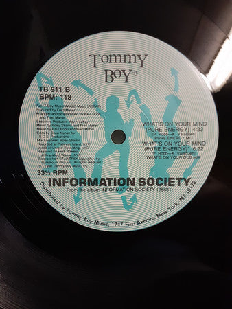 Information Society : What's On Your Mind (Pure Energy) (12",33 ⅓ RPM,Single)