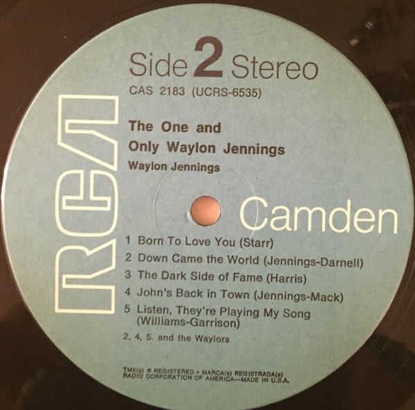 Waylon Jennings : The One And Only Waylon Jennings (LP,Album,Reissue,Stereo)