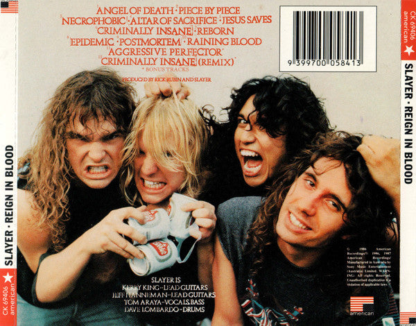 Slayer : Reign In Blood (Album,Reissue)