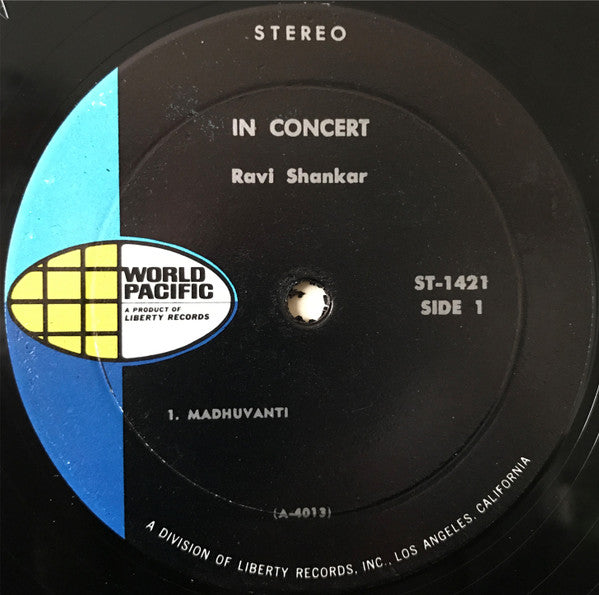 Ravi Shankar : In Concert (LP,Album,Stereo)