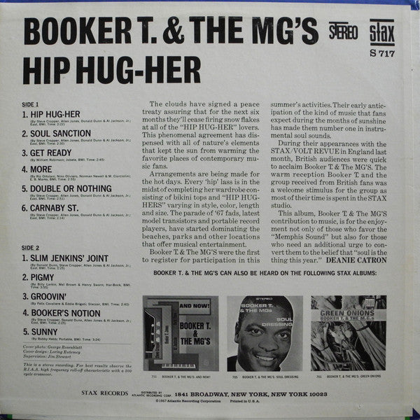 Booker T & The MG's : Hip Hug-Her (LP,Album,Misprint,Stereo)