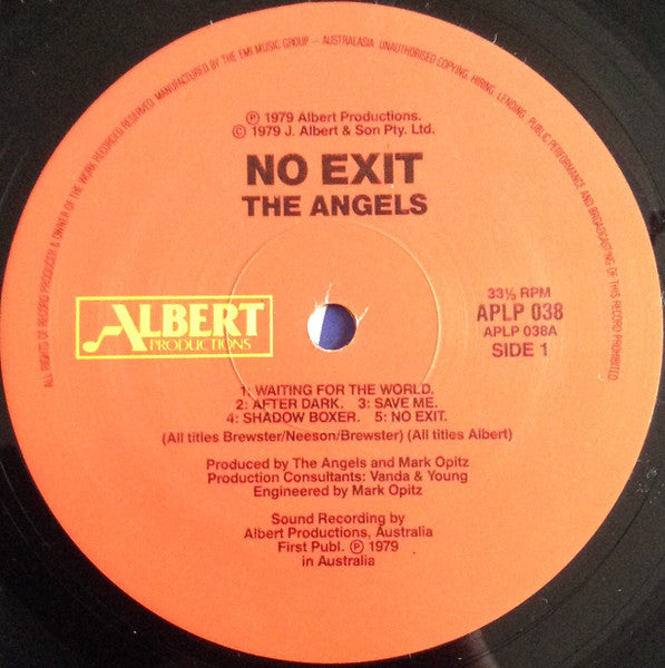 Angels, The : No Exit (LP,Album,Repress)