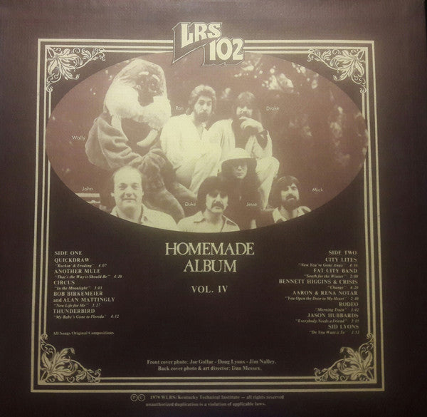 Various : WLRS 102 Homemade Album Vol. IV (LP,Album,Compilation)