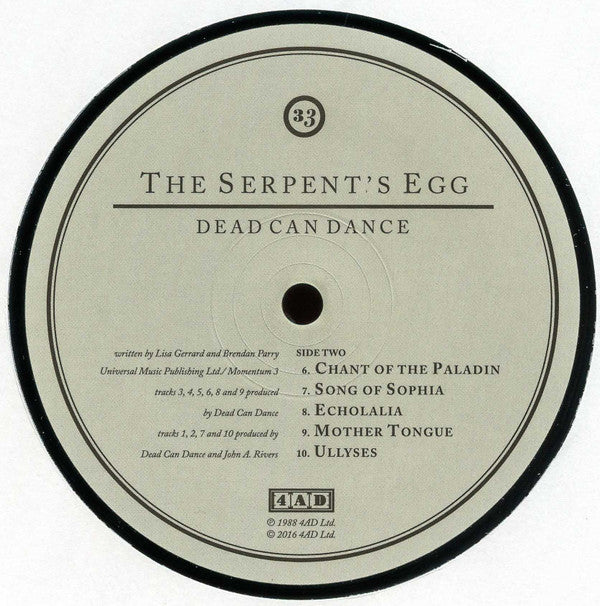 Dead Can Dance : The Serpent's Egg (LP,Album,Reissue)