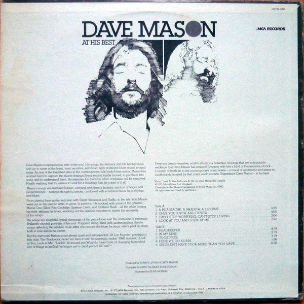 Dave Mason : Dave Mason At His Best (LP,Compilation,Reissue)