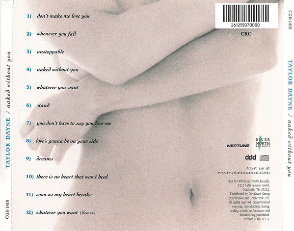 Taylor Dayne : Naked Without You (Album,Club Edition)