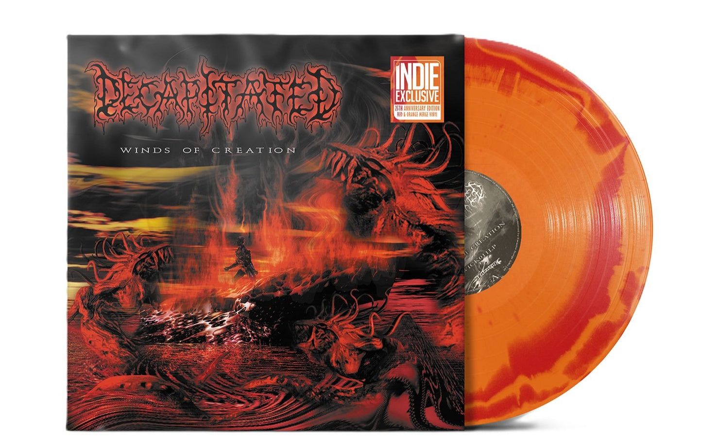 PREORDER Indie Exclusive  Decapitated  Winds of Creation  Red & Orange Merge    Streetdate 8.15.25