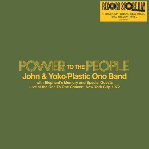 John & Yoko / Plastin Ono Band - Elephants Memory / Power To The People (YELLOW VINYL)