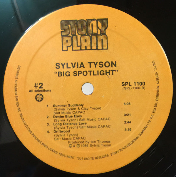 Sylvia Tyson : Big Spotlight (LP,Album)