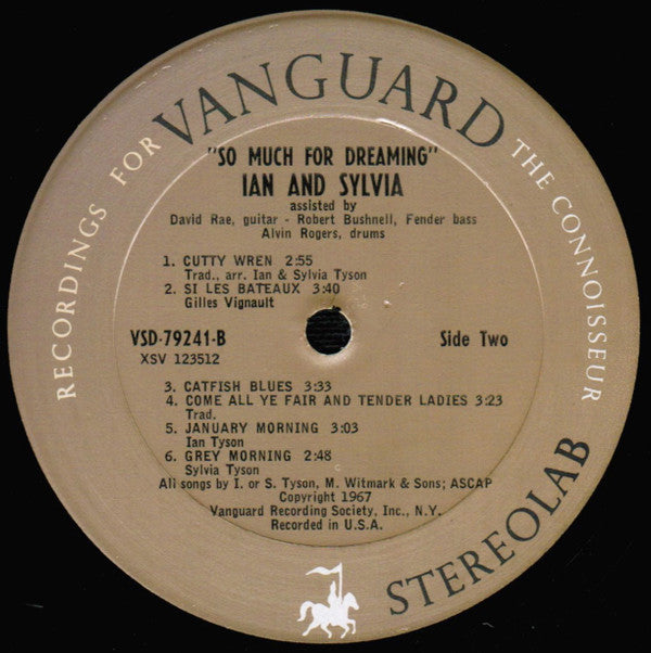 Ian & Sylvia : So Much For Dreaming (LP,Album,Stereo)