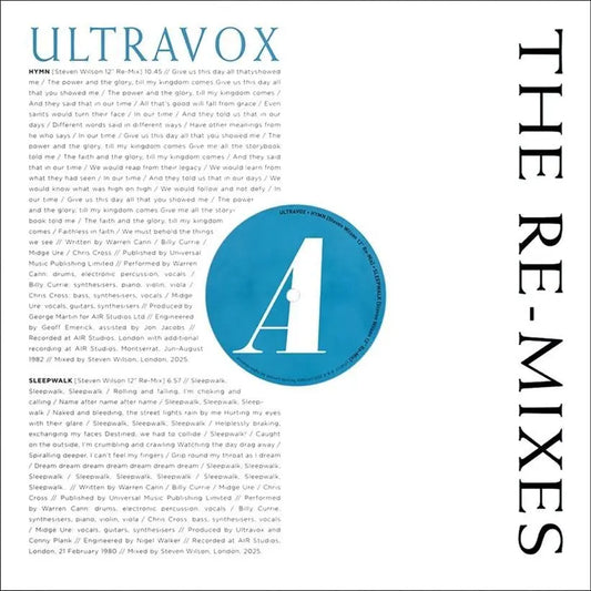 Ultravox The Re-Mixes - RSD 2026