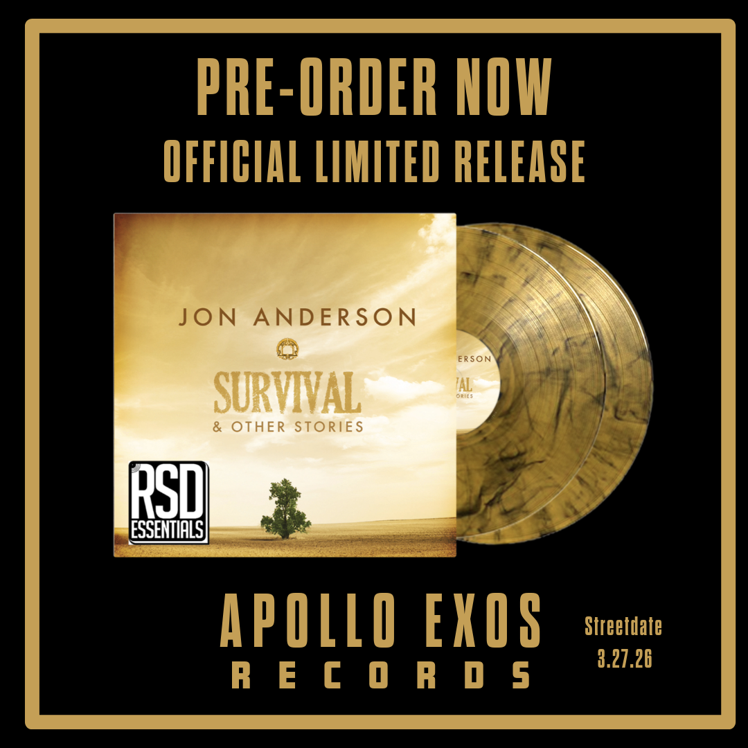 PRE-ORDER JON ANDERSON 'SURVIVAL AND OTHER STORIES' GOLD MARBLE VINYL' RSD ESSENTIALS