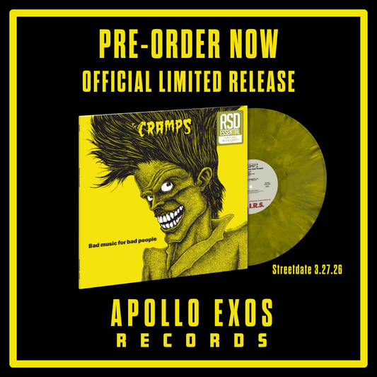 PRE-ORDER THE CRAMPS 'BAD MUSIC FOR BAD PEOPLE' GOO GOO MUCK GREEN VINYL RSD ESSENTIALS