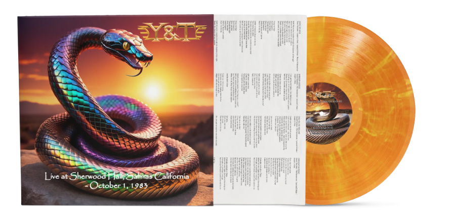 Y&T / LIVE AT SHERWOOD HALL SALINAS CALIFORNIA 1983 TANGERINE SWIRL VINYL